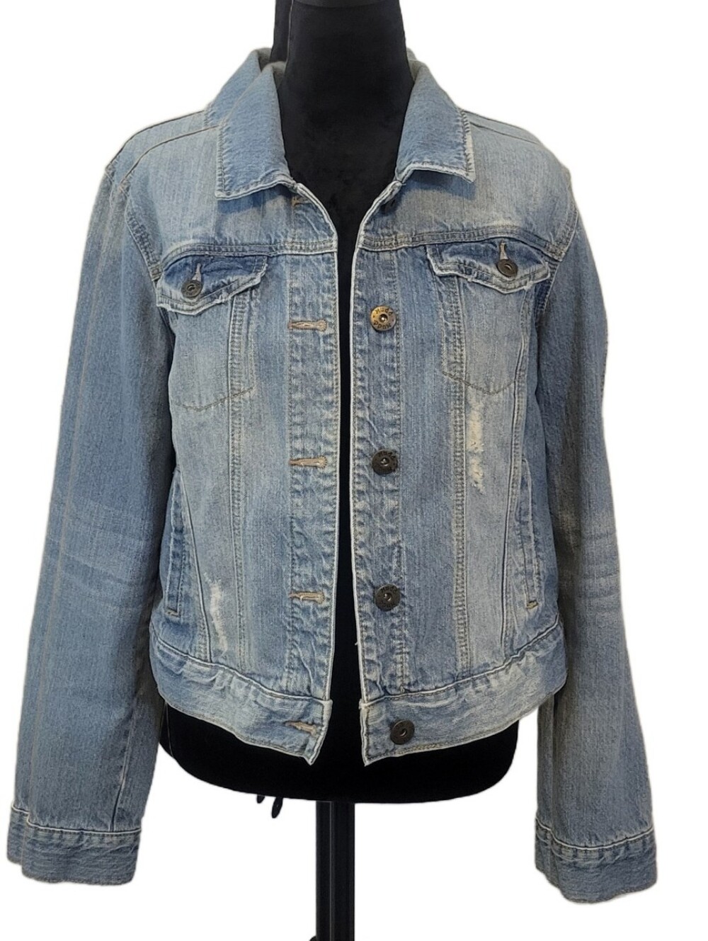 MUDD Distressed Denim Jacket